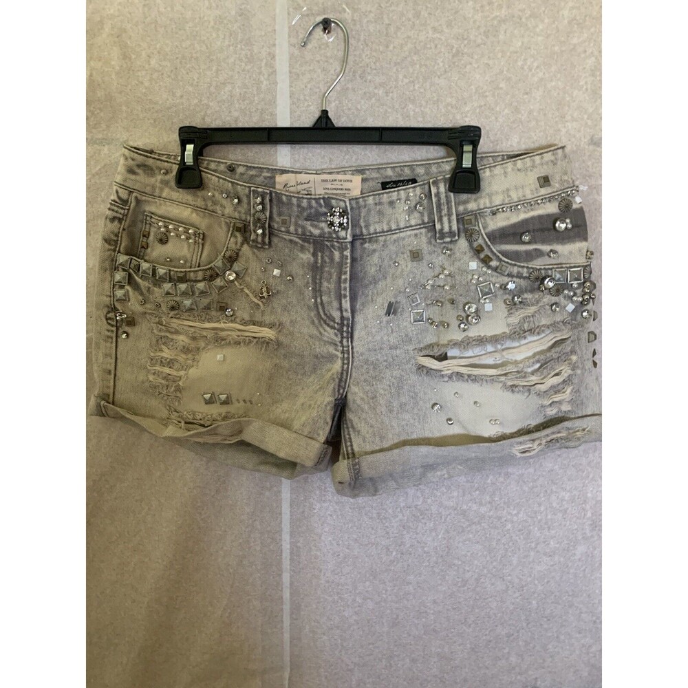 RIVER ISLAND Women's Denim Gray Shorts Size 14/40 (1416)